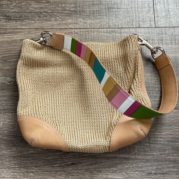 The SAK Pink Label shoulder purse, cute multi-colored strap, excellent condition - Picture 2 of 4